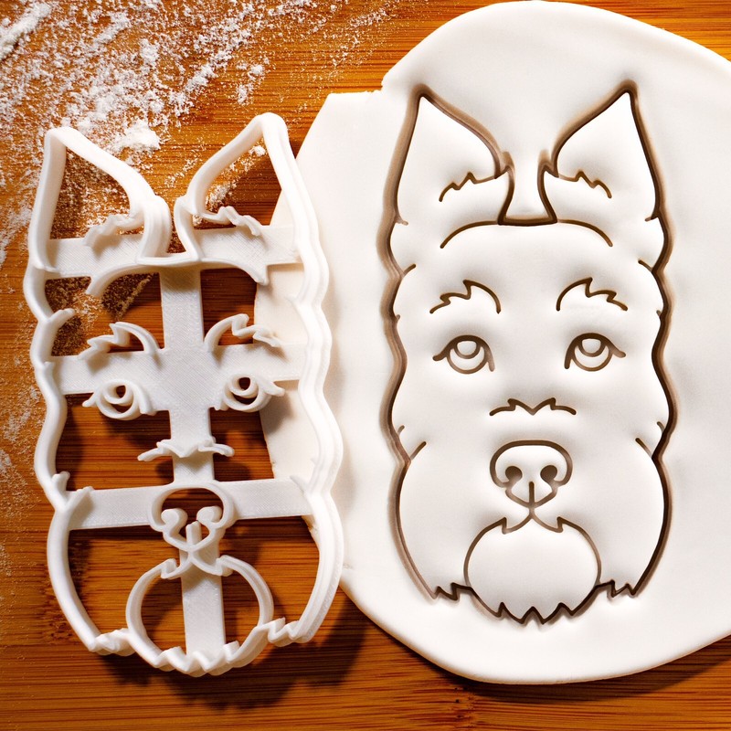 Set of 2 Scottish Terrier Cookie Cutters - Bake cute Scottie birthday dog treats gallery