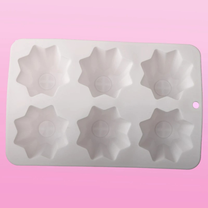6 Cell Silicone Cake Mold Pandolo Shaped Dessert Baking Tool gallery