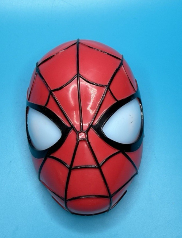 DecoPac Spiderman Head Clip Light Up Cake Topper Night Light Clip On 4.75″