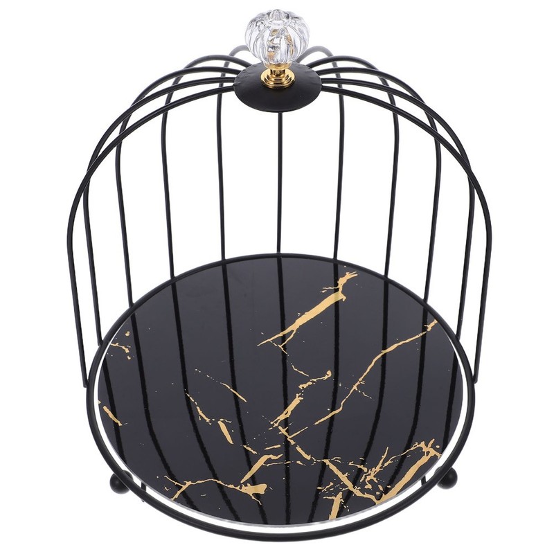 Bird Cage Dessert Stand: 1 Layer Cake Stand - Cupcake Display Server - Metal gallery