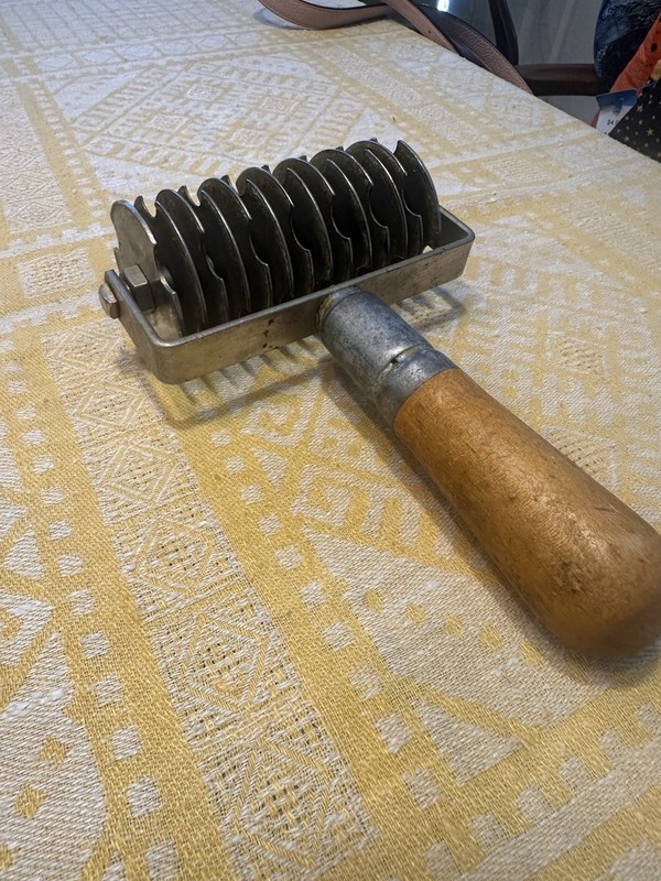 Pastry Lattice Roller Cutter Industrial Premium Stainless Steel 1.5 Lbs. Vintage