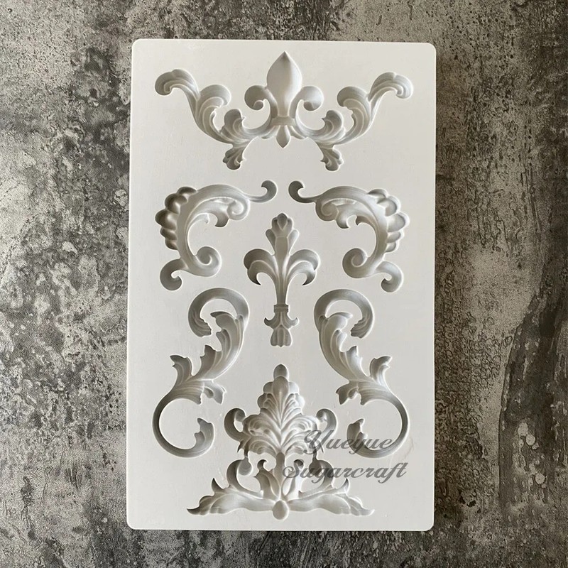Scroll Relief Silicone Mold Cake Decorating Fondant Candy Chocolate Mould Tools gallery