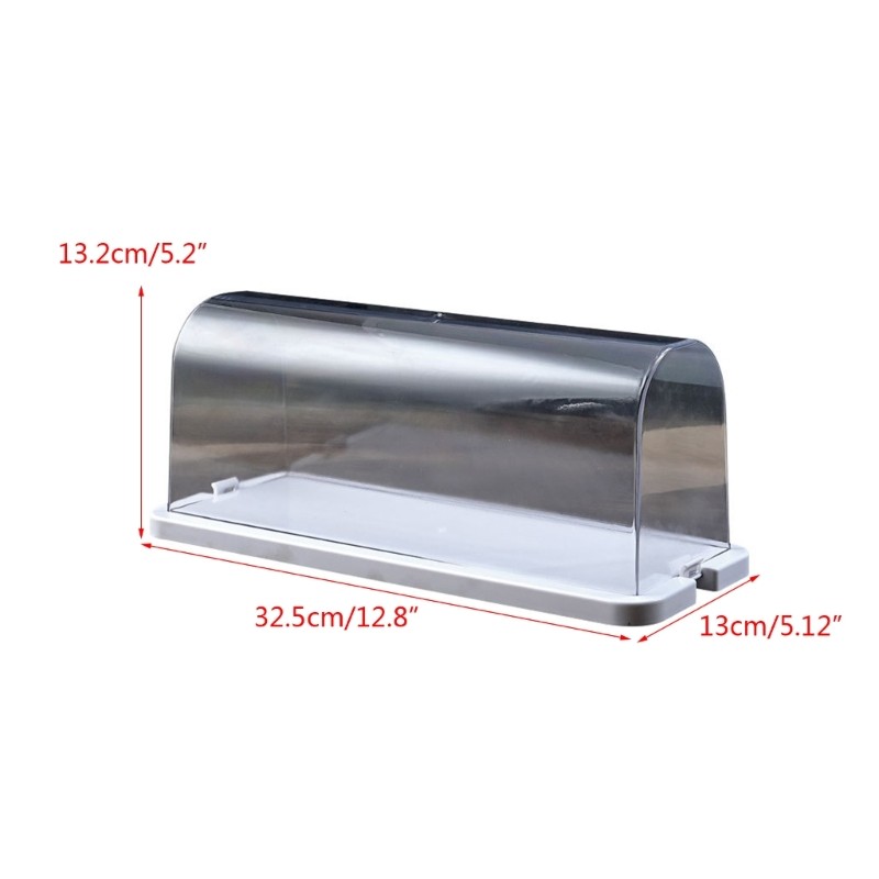 Roll Cake Display Container with Clear Dome Plastic Muffins Cheese Display Box gallery