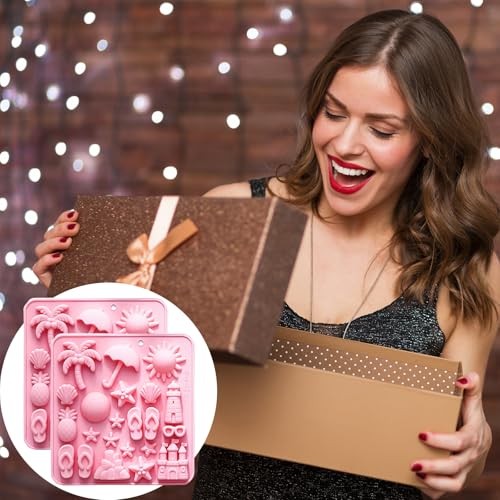 Beach Theme Silicone Molds Beach Chocolate Silicone Molds 44 Cavity Summer gallery
