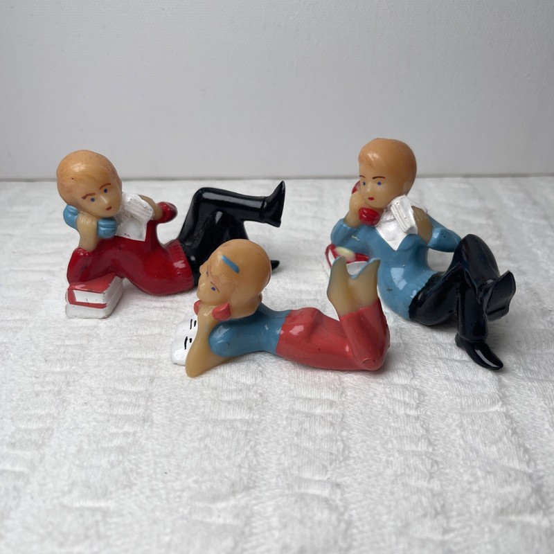 Set of 3 Vintage Wilton Cake Toppers – Girls on Phone Teen Birthday