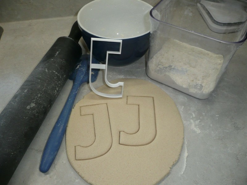 LETTER J 4 INCH UPPERCASE CAPITAL BLOCK FONT COOKIE CUTTER USA PR4223 gallery