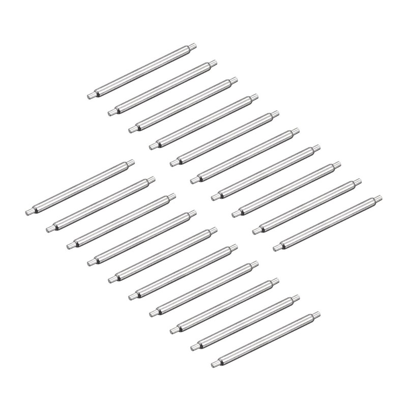 20pcs Watch Strap Pin 15mm Stainless Steel Bar Pins 1.2mm Diam