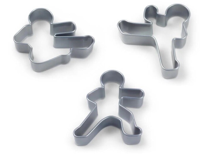 NINJA BREAD MEN Cookie Cutters SET OF 3 NEW Fred gallery