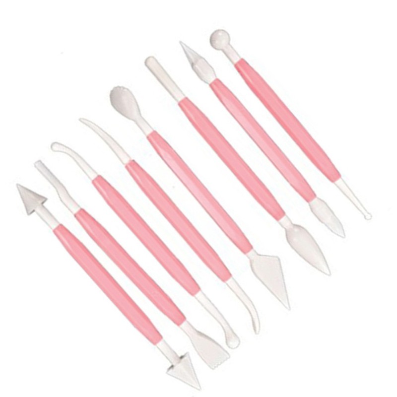 8 Pcs Cake Decorating Sugarcraft Modelling Tools Kit Double Ended Sculpting gallery