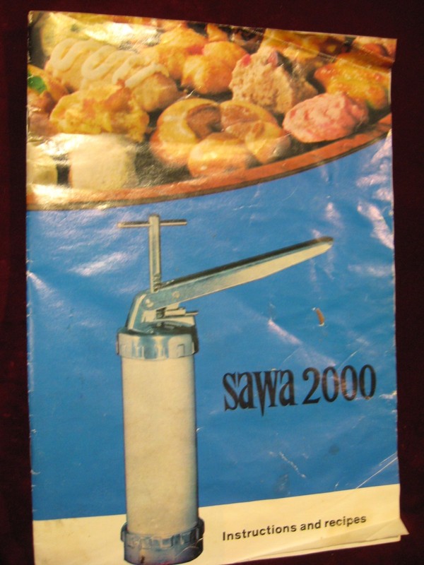 Vintage SAWA 2000 Deluxe Cookie Press Maker Sweden Complete VGd gallery