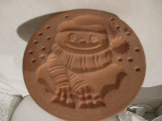 SHAKERHEARTH Cookie Press Snowman w/Recipe Book 3" Cookie Press from 1997 5"T gallery