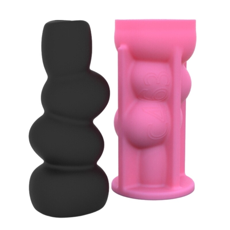 Silicone Mold DIY Pebble Shaped Vase Moulds Unique Craft Mould Silicone Material