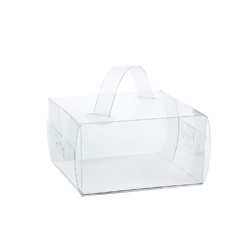 7x7x4Inch Clear Cake Boxes (20 Pack) – Transparent Bakery Boxes with Handles …