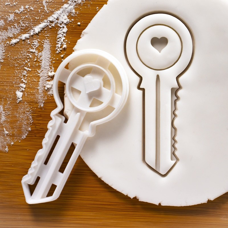 Set of 4 Housewarming cookie cutters (Home Sweet Home, House Door, White gallery