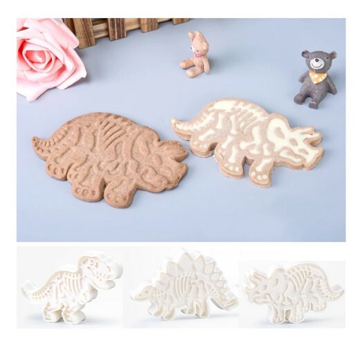 + STAMPO BISCOTTI DINOSAURI CIOCCOLATO CARAMELLE TORTA RESINA GESSO BISCOTTI gallery