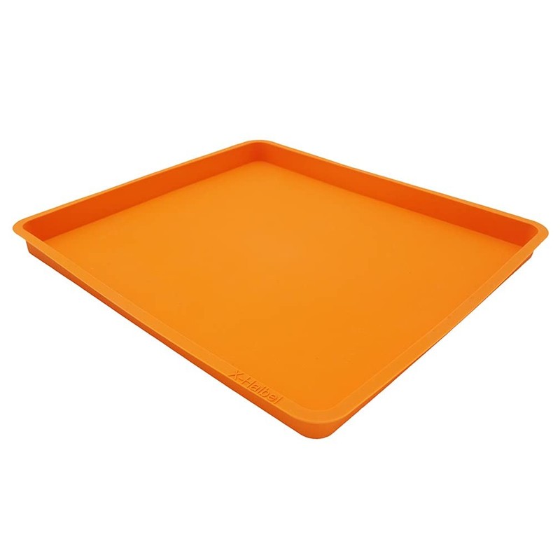 X-Haibei Swiss Roll Cake Mat Flexible Baking Tray Silicone Cookies l, Orange