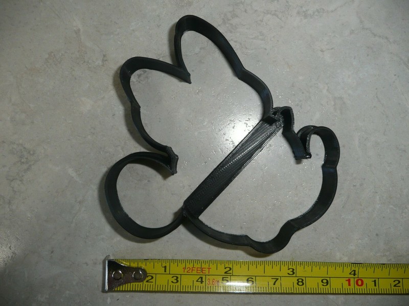 SIDE FACING MINNIE MOUSE FACE OUTLINE CARTOON COOKIE CUTTER USA PR4186 gallery