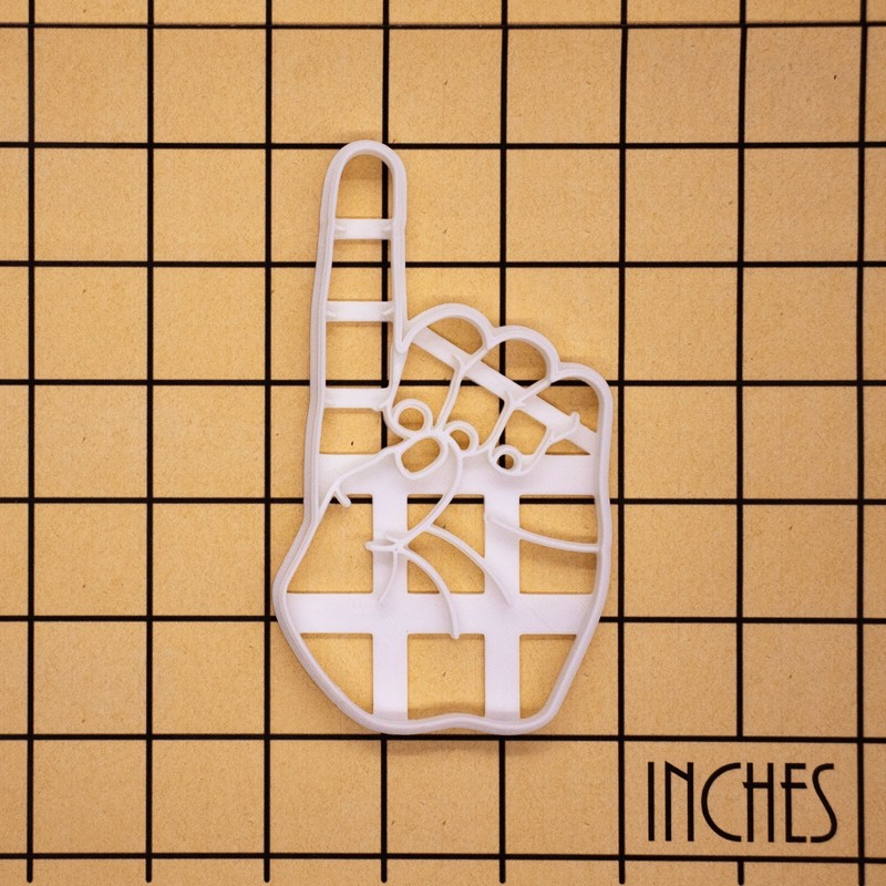 American Sign Language Letter D cookie cutter - Fingeralphabet, deafness, deaf gallery