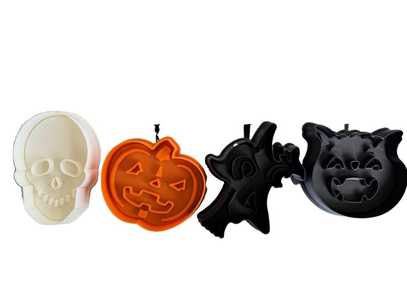 Williams-Sonoma Kids Halloween Cookie Cutters – Set of 4 Skull Pumpkin Witch Cat gallery