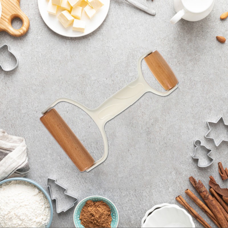 Pastry Roller Dual Ends Roller Pin Baking Pizza Roller Handheld Dough Roller Pin gallery