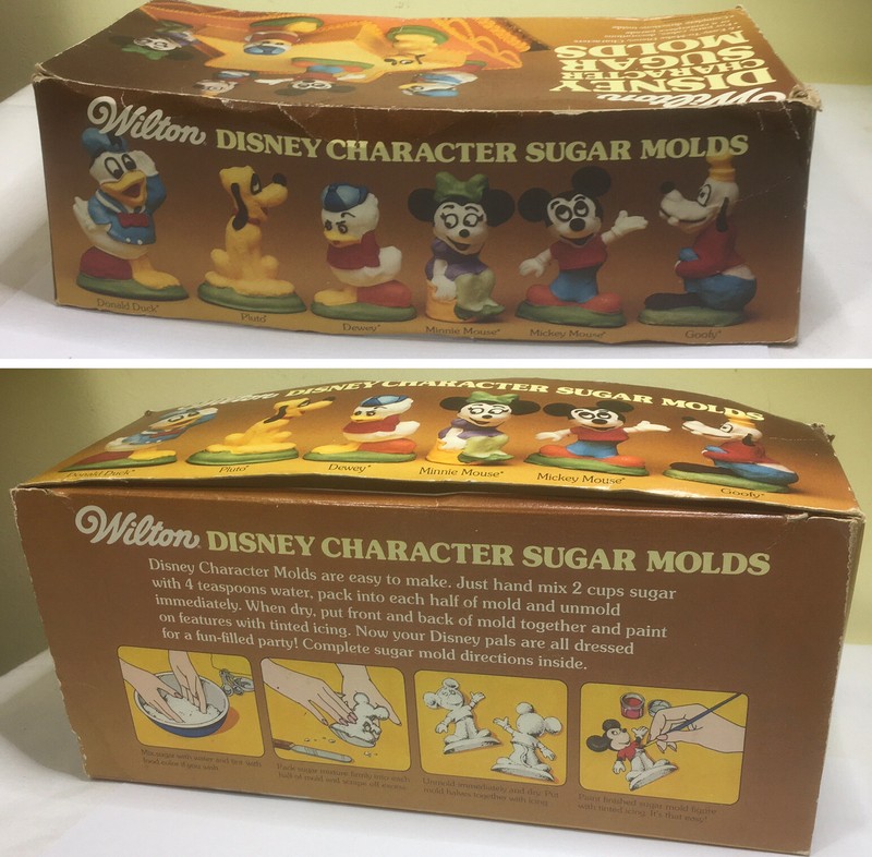 Vintage Disney Characters Sugar Molds WILTON Cake Baking Decorating Craft 1972 gallery