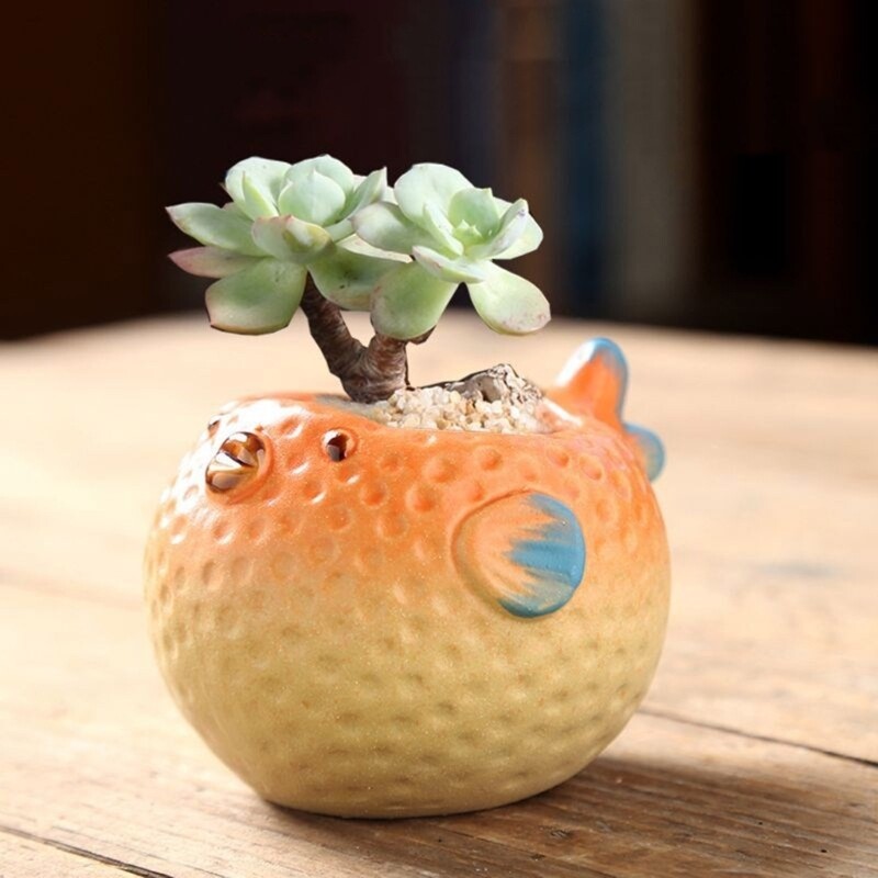Pufferfish Shaped Vase Molds Holder Moulds for Planter Vase gallery