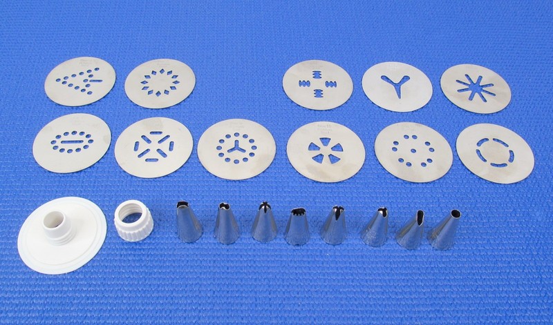 Lot of 11 Cuisinart Electric Cookie Press Stainless Steel Discs | 2.25" Diameter