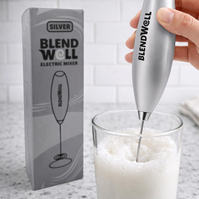 Electric Milk Frother for Matcha and Coffee, Handheld Battery Operated Drink ... gallery