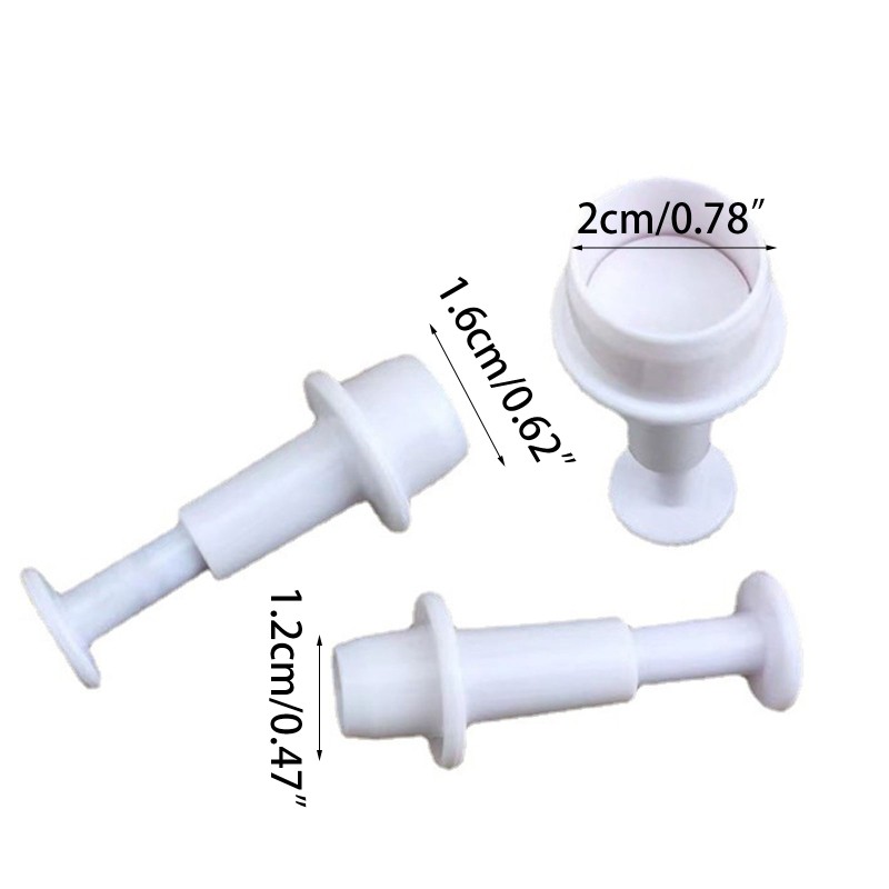 3 PCS Biscuit Mold DIY Pastry Cake Mold Fondant Stamp Cake Tool Plastic Material gallery