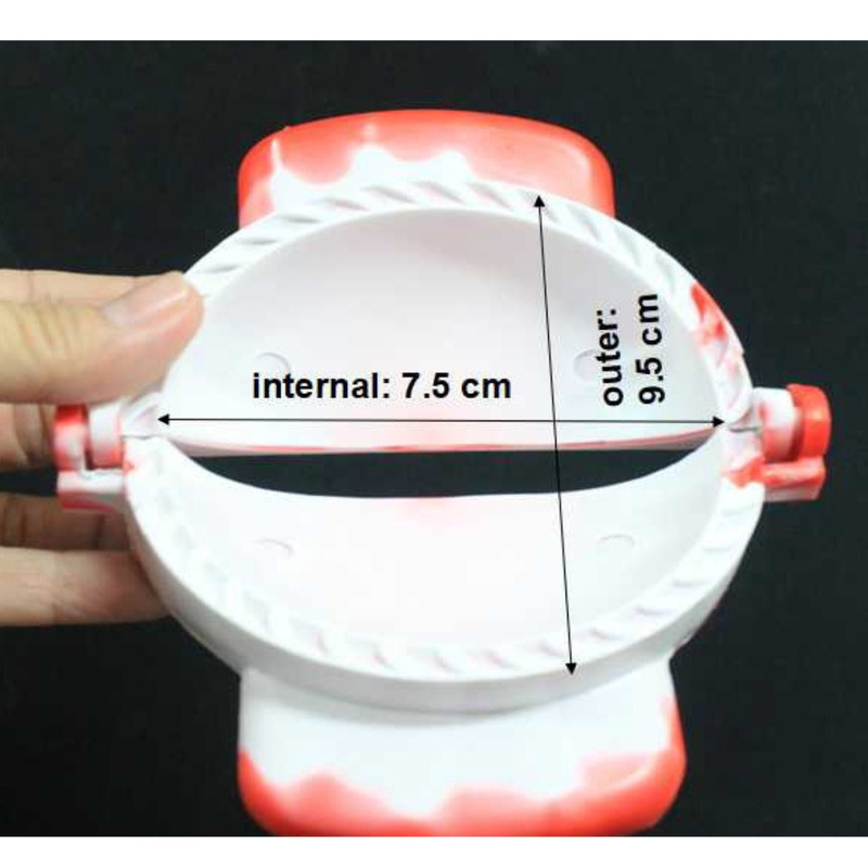 2 pcs Curry Puff Karipap Samosa Pastel Dumpling Press Mould Maker 9.5cm Diameter