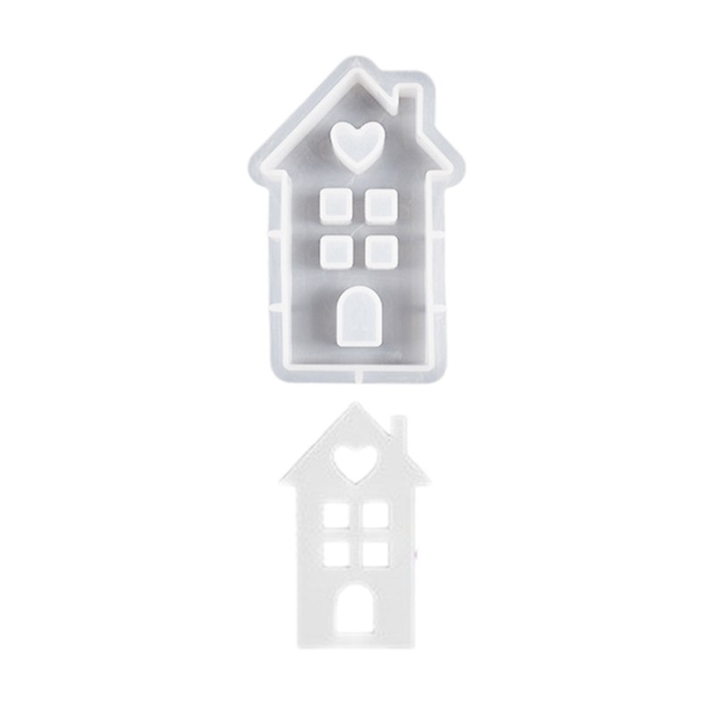 3D House Silicone Molds for Resin Heart House Shaped Mold Cake Decors gallery