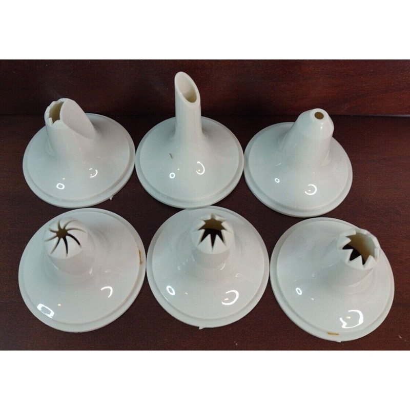 The Pampered Chef EASY ACCENT DECORATOR 1775 ~ 6 UNIQUE TIPS Replacement Parts