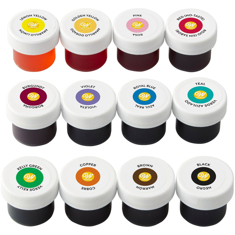 Wilton Edible Gel Food Coloring Set for Cake Decorating & Baking Variety Pack gallery