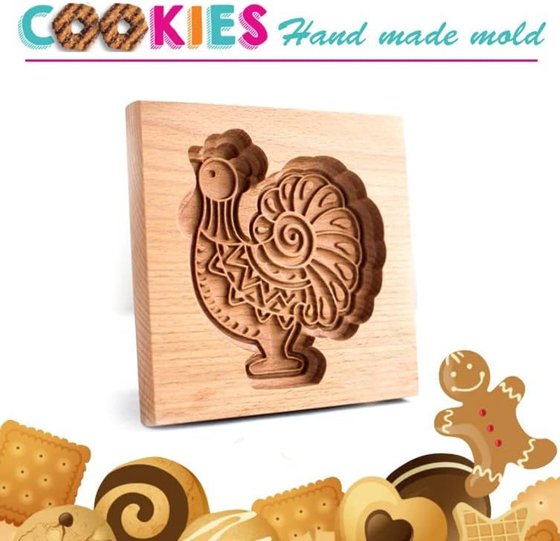 2PCS Easter Cookie Cutter 3D Embossing Mold,Funny Easter Cocks and Hens Carved W gallery