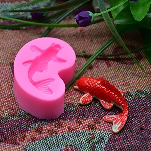 Koi Fish Fondant Mold 2.5 Inch Silicone Gum Paste Cake Decorating Candy Cupcake gallery