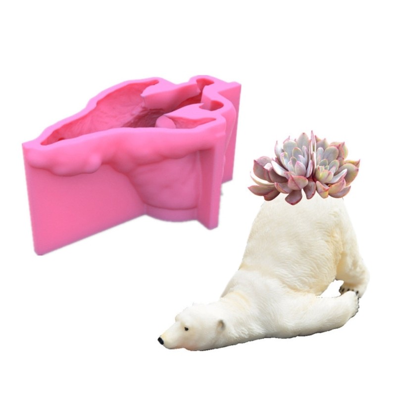 DIY Hand-Making Vase Mould Concrete Flowerpots Silicone Molds Shaped gallery
