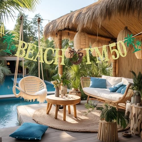 Beach I'm Banner, Summerth Birthday Anniversary Decorations, Happyth 50 gallery