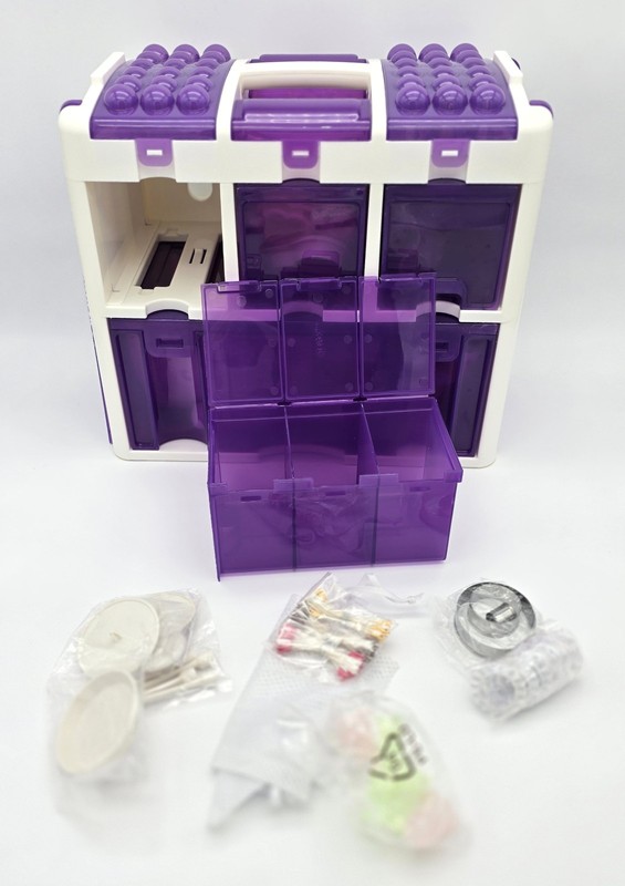 WILTON Cake Decorating Set Tool Kit Caddy Storage Box w/ Supplies - Purple gallery