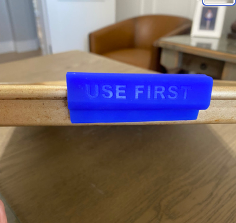 Use First Baking Clips, Blue Silicone 3″, set of 4 clips
