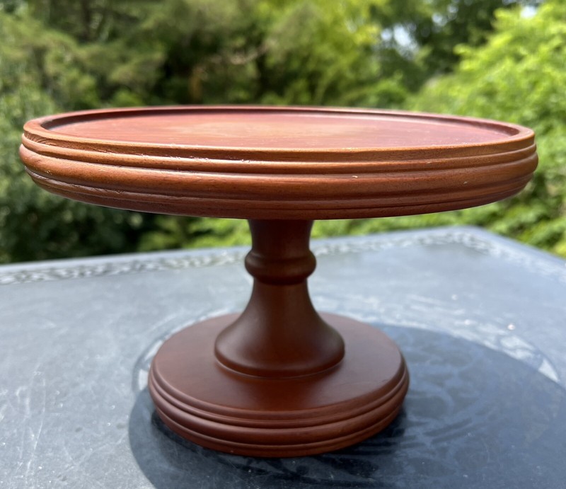 Mahogany Wooden Pedestal Cake Salver Biltmore Inspirations Collection gallery