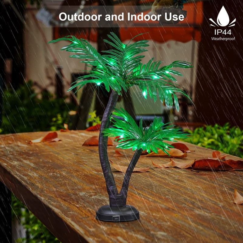 Spirit Star Christmas Center 24 Lighted Palm Tree Decor Tropical Tabletop Led gallery