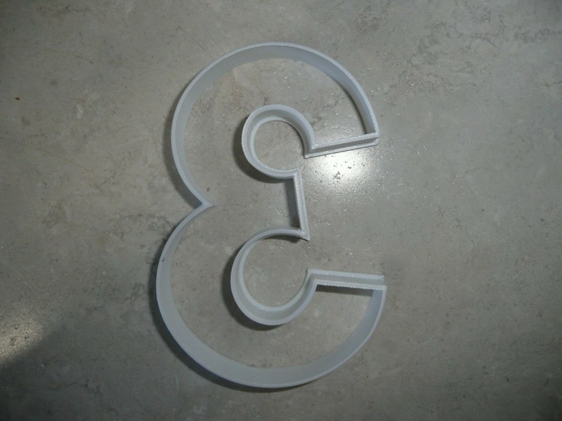 NUMBER THREE 3 BIRTHDAY ANNIVERSARY LARGE SIZE 4" COOKIE CUTTER USA PR3803 gallery