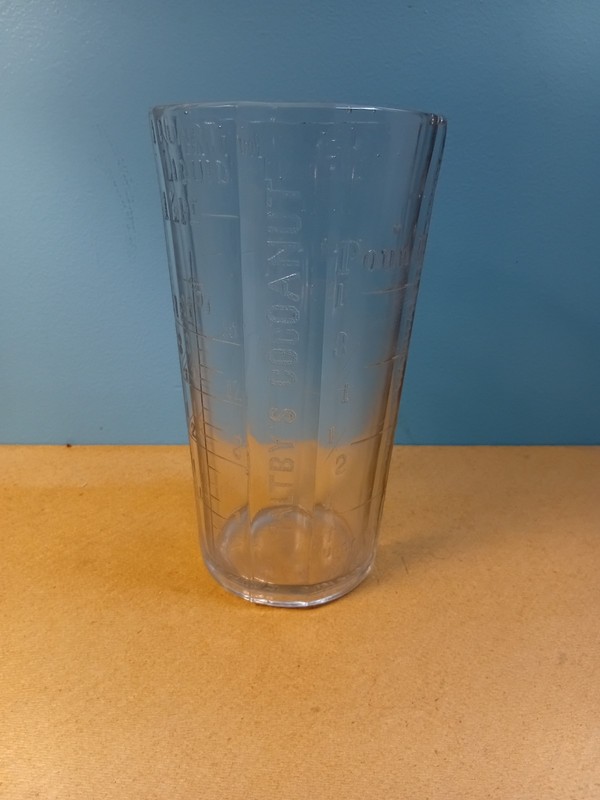 Antique Maltby’s Cocoanut Measuring Jar Eapg