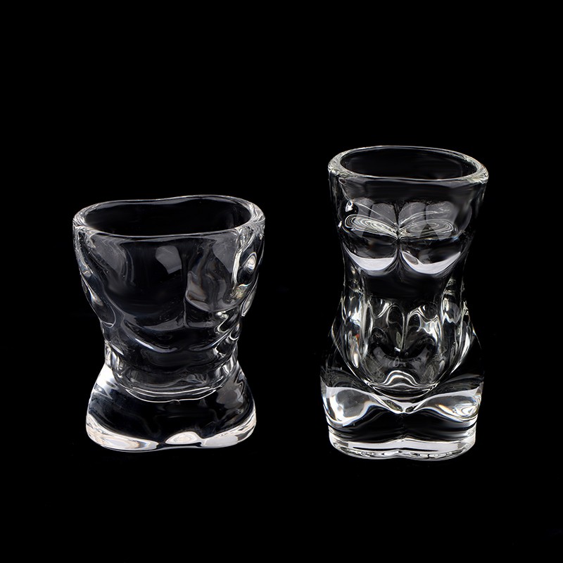 1PC New Unique Beer Cup Funny Men Women Body Shaped Transparent Wine Glass gallery