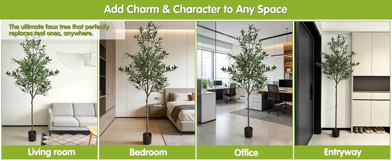 5ft Artificial Olive Tree Indoor, Realistic Fake Olive Tree with gallery