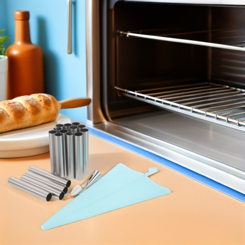 1 Set Reusable Stainless Steel Cream Horn Molds Baking At Home gallery