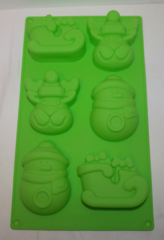 3 PCS CHRISTMAS SILICONE CHOCOLATE MOLDS CANDY JELLY TRAYS FOR HOLIDAY NEW gallery