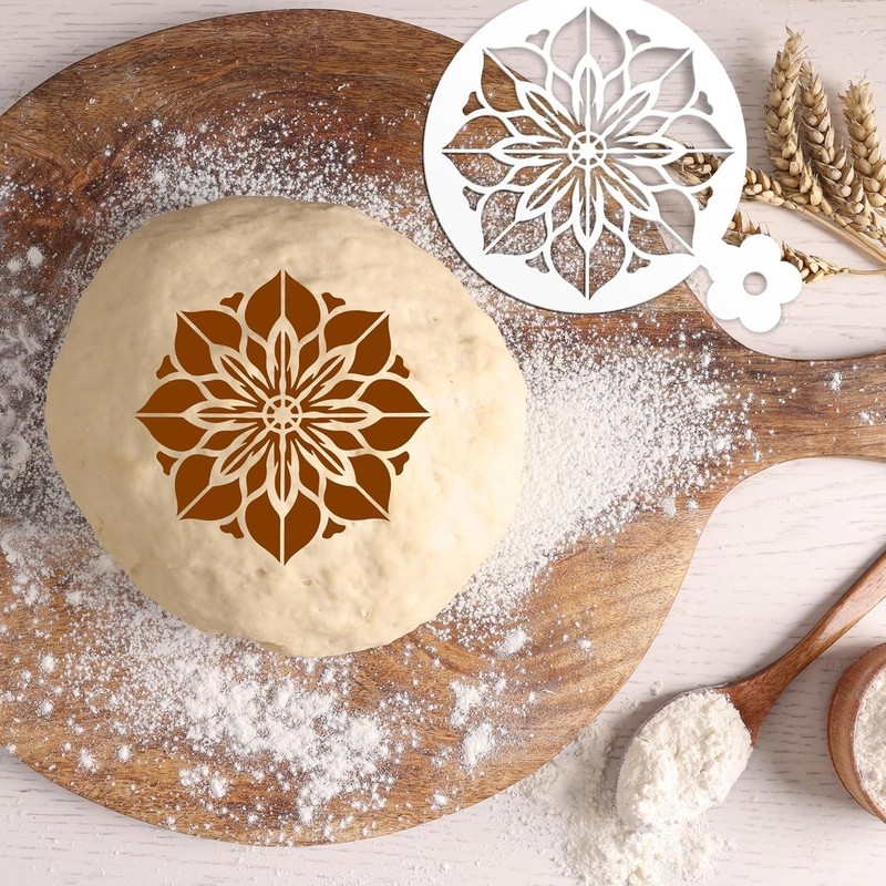 Mandala Cookie Coffee Stencils - 25 Pcs Mandala Latte Art Cookie Stencils for… gallery