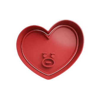 Tata Bt21 Head Cookie Cutter Bts Kpop Fondant Baking