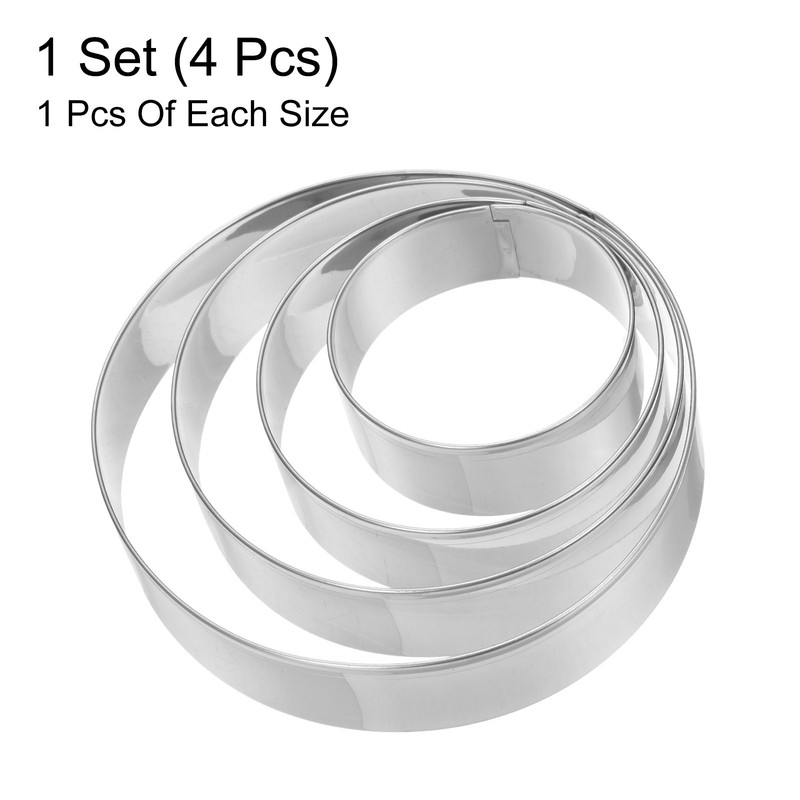 Circle Round Cookie Cutter Set Assorted Sizes Stainless Steel Geometric Cutters gallery